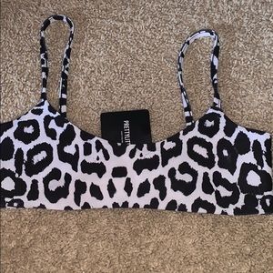 cheetah print bikini top